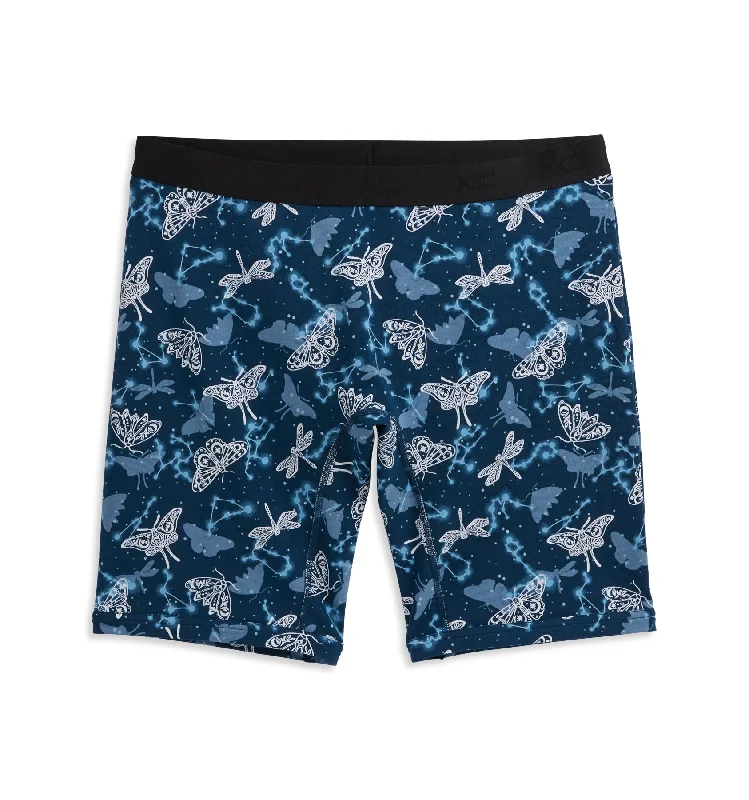 Mesh - paneled men's boxer briefs for ventilation9" Boxer Briefs - Lunar Moth
