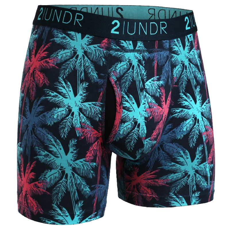 Men's boxer briefs with a soft elastic leg bandSwing Shift 6" Boxer Brief - Palmsy