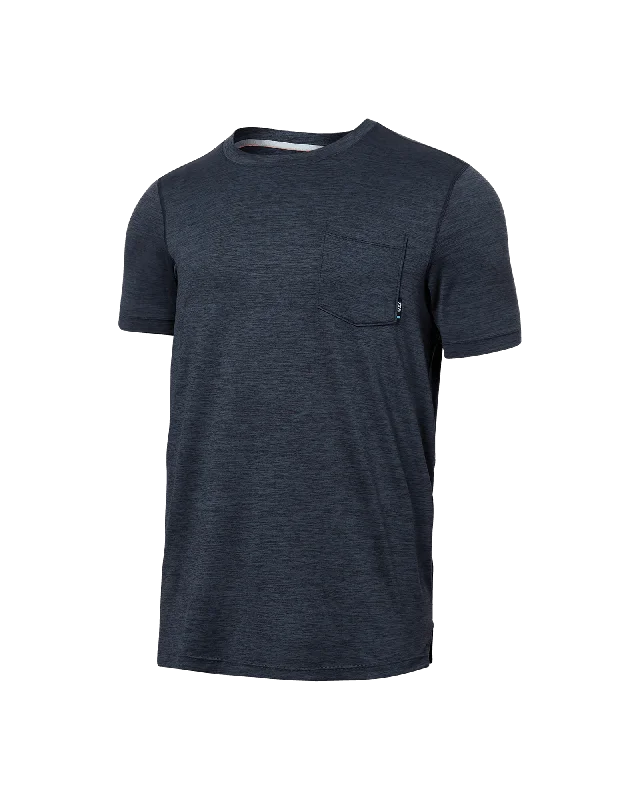 Henley - style men's undershirts with a button placketDropTemp® All Day Cooling