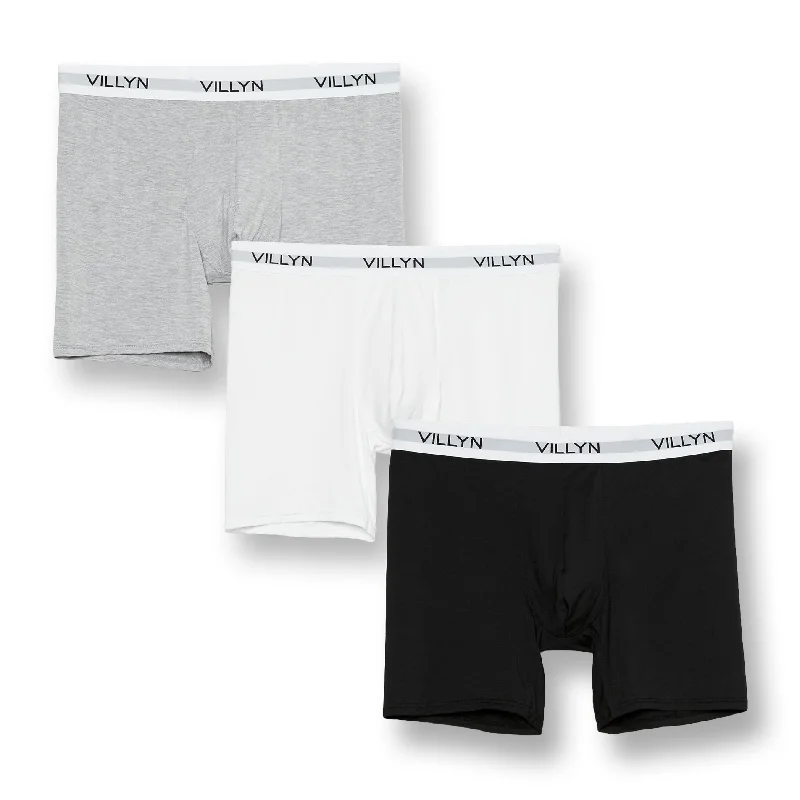 Anti - odor men's boxer briefs for long - lasting freshnessVILLYN Origin 3-Pack Modal Boxer-Briefs Anti - odor men's boxer briefs for long - lasting freshnessVILLYN Origin 3-Pack Modal Boxer-Briefs