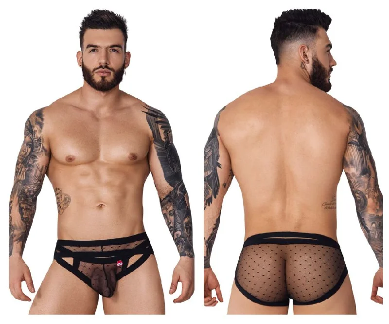 Men's briefs with a double - layer pouch for extra protectionPikante PIK 1093 Oomph Mesh Briefs Color Black Men's briefs with a double - layer pouch for extra protectionPikante PIK 1093 Oomph Mesh Briefs Color Black