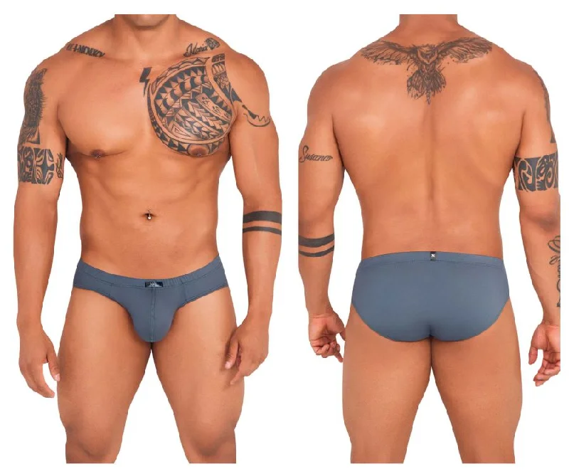 Low - cut men's briefs for a discreet appearanceXtremen 91142 Ultra-soft Briefs Color Dark Gray Low - cut men's briefs for a discreet appearanceXtremen 91142 Ultra-soft Briefs Color Dark Gray