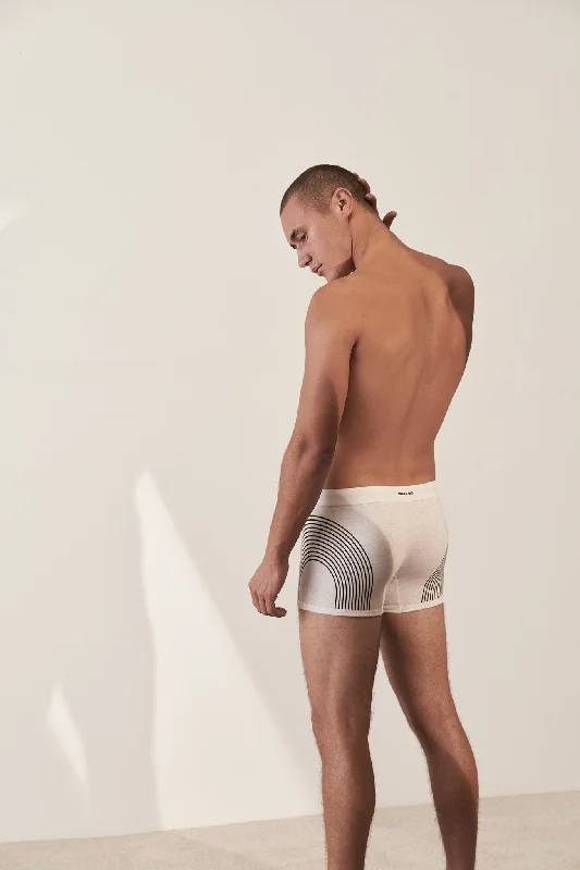 Solid - color men's boxer briefs in classic huesBoxer Brief in Organic Cotton - Bone with Lines Solid - color men's boxer briefs in classic huesBoxer Brief in Organic Cotton - Bone with Lines