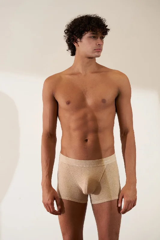 Low - rise men's boxer briefs for a modern silhouetteBoxer Brief in Organic Cotton Rib - Sand Low - rise men's boxer briefs for a modern silhouetteBoxer Brief in Organic Cotton Rib - Sand