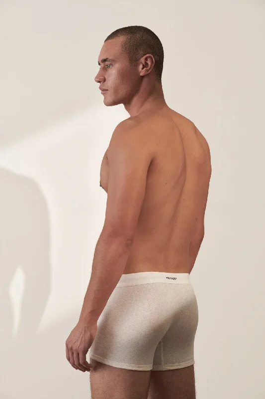Anti - odor men's boxer briefs for long - lasting freshnessBoxer Brief in Organic Cotton Rib - Bone Anti - odor men's boxer briefs for long - lasting freshnessBoxer Brief in Organic Cotton Rib - Bone