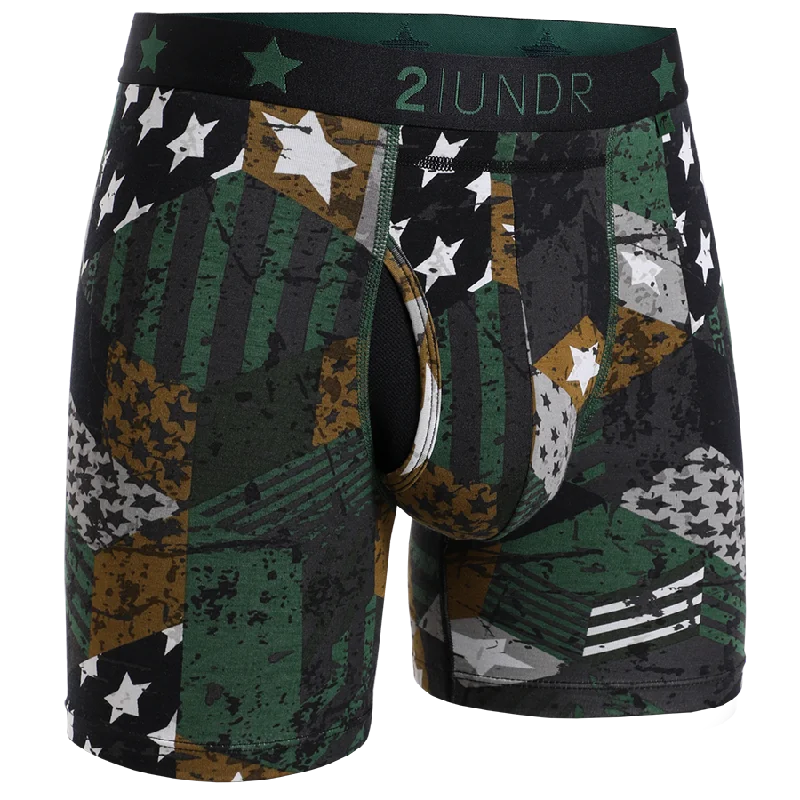Men's boxer briefs with a reinforced waistbandSwing Shift 6" Boxer Brief - Freedom 3
