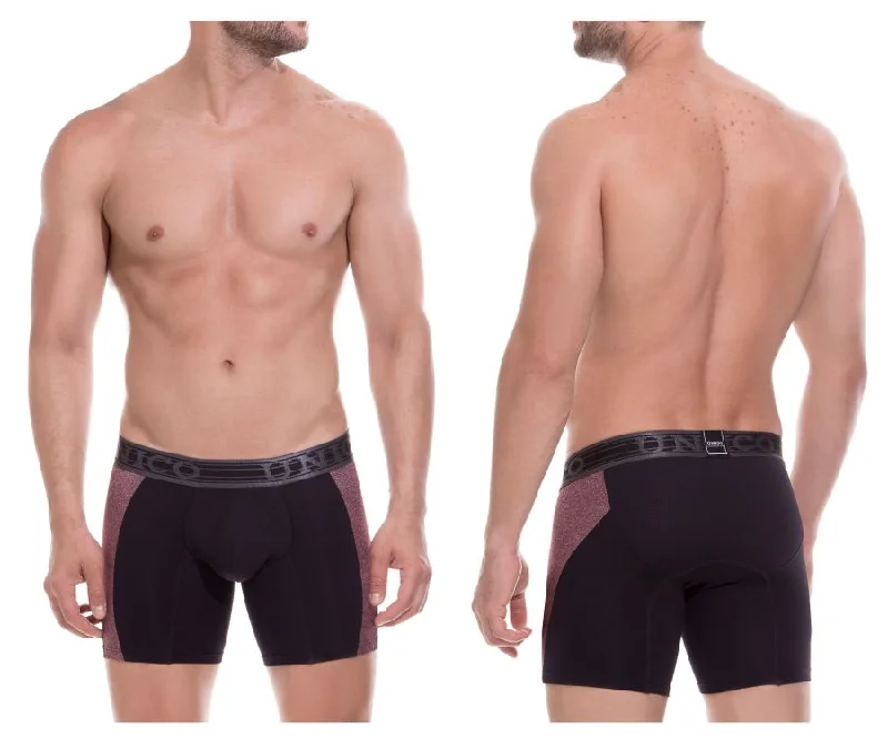 Stretch - fabric men's boxer briefs for a flexible fitUnico 1803010021499 Boxer Briefs Return Color Black