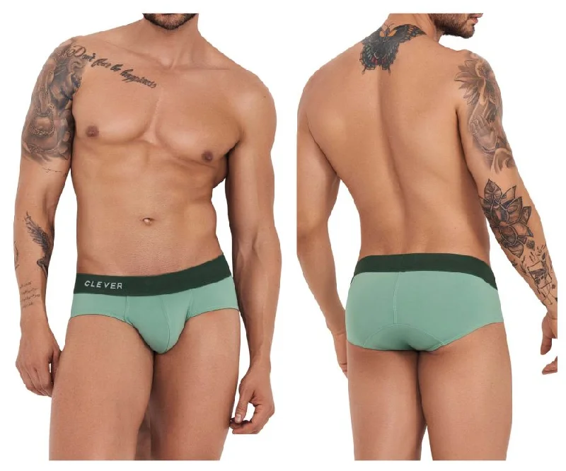 Bright - colored men's briefs for a bold statementClever 1234 Grace Briefs Color Green