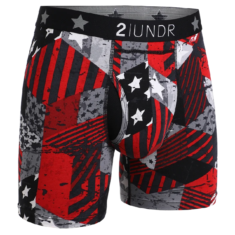 Men's boxer briefs with a contoured pouch for comfortSwing Shift 6" Boxer Brief - Freedom 2