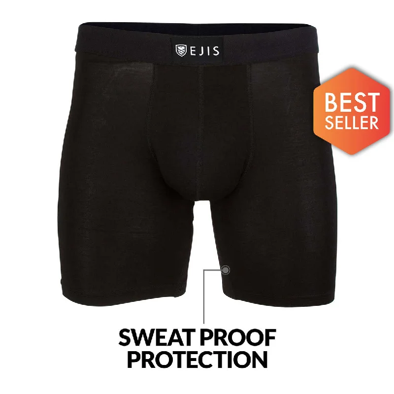 Organic cotton men's boxer briefs for sensitive skinSweat Proof Men's Boxer Briefs with Pouch