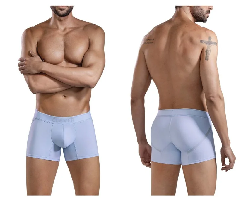 Men's boxer briefs with a soft elastic leg bandClever 1658 Imagination Boxer Briefs Color Blue Men's boxer briefs with a soft elastic leg bandClever 1658 Imagination Boxer Briefs Color Blue