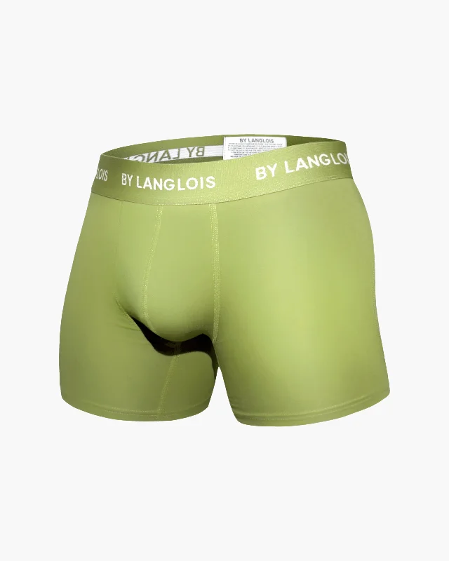 Breathable cotton men's boxer briefs for everyday wearPERFECT FIT BOXER BRIEF IN KIWI