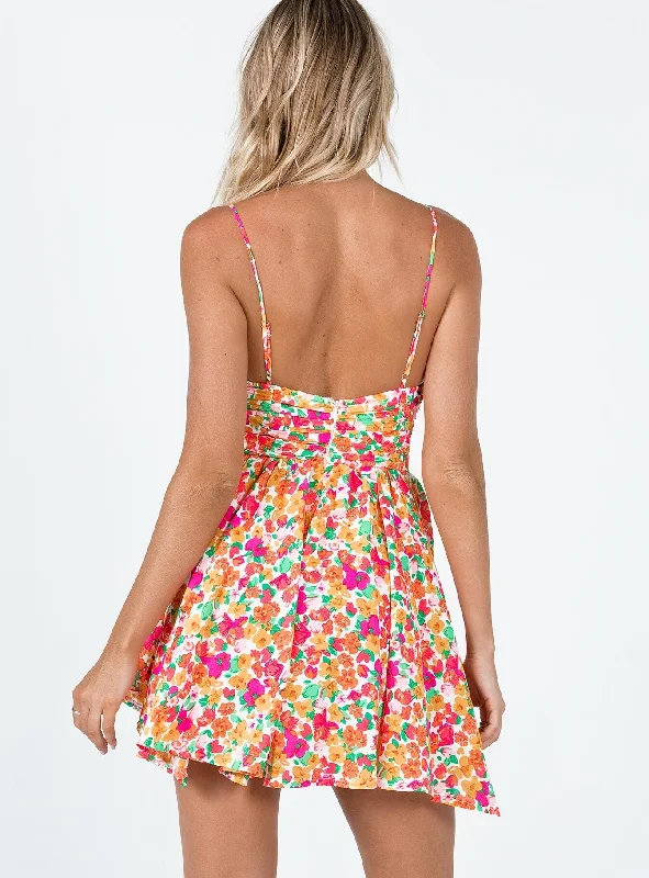 Barrett Mini Dress Multi Floral Lower Impact