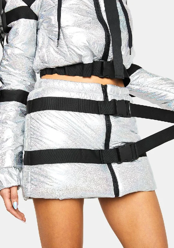 Space Raid Holographic Mini Skirt