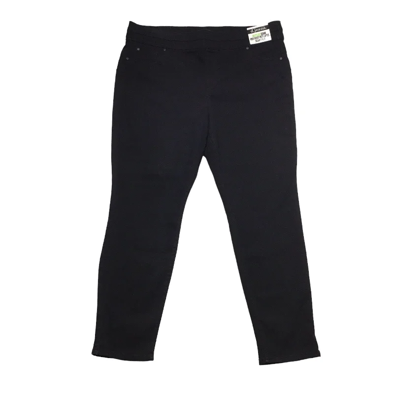 Black Jeans Straight Clothes Mentor, Size 20