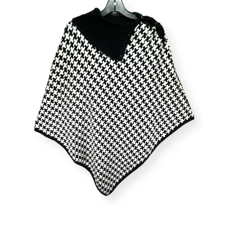 Black & White Poncho Chicos, Size M