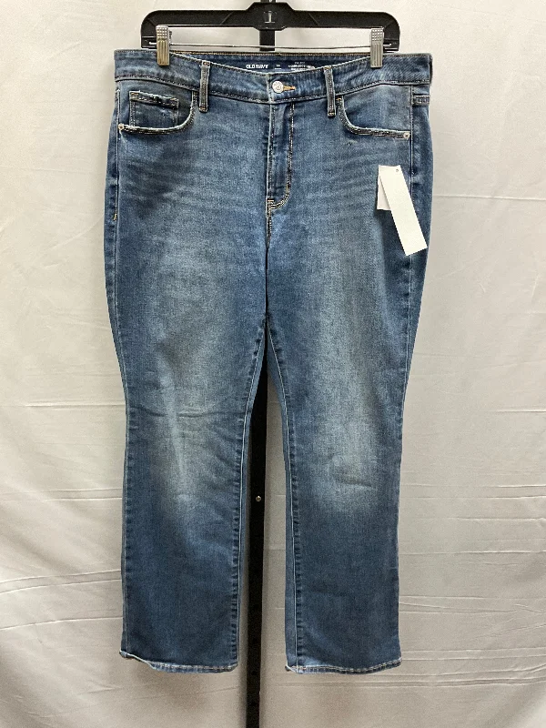 Blue Denim Jeans Boot Cut Old Navy, Size 14petite