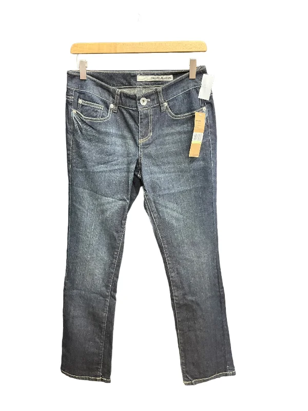 Blue Denim Jeans Straight Dkny, Size 4