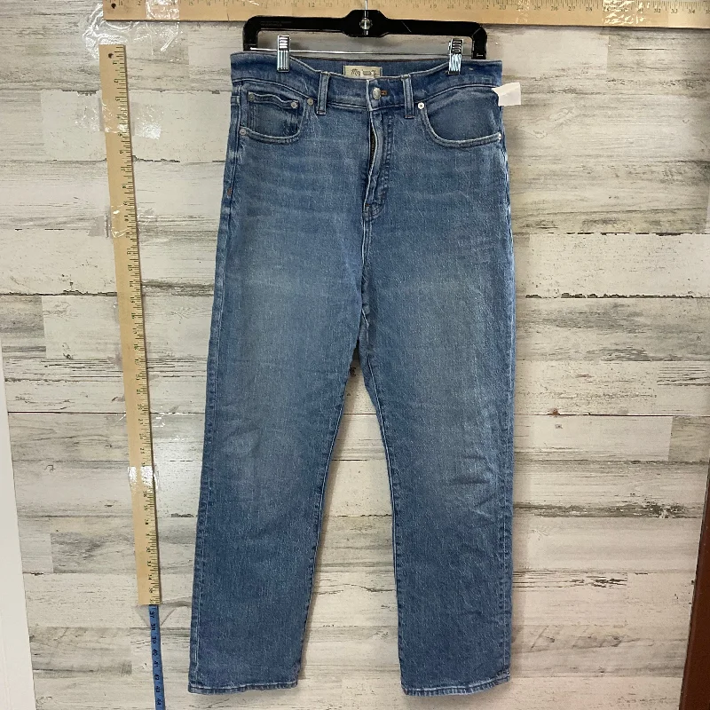 Blue Denim Jeans Straight Madewell, Size 8