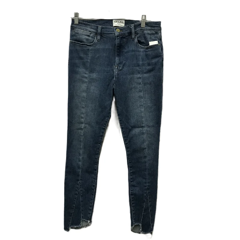 Blue Jeans Skinny By Frame, Size: 10