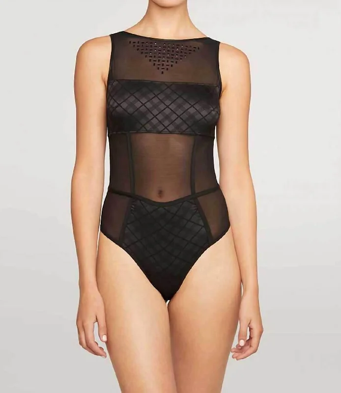 Gilda Tulle String Body In Black