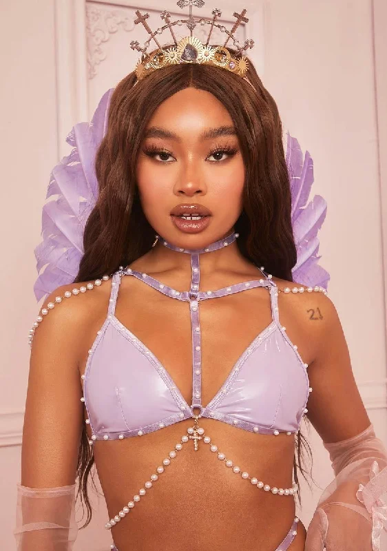 Lavender Sinful Kisses Pearl Bralette