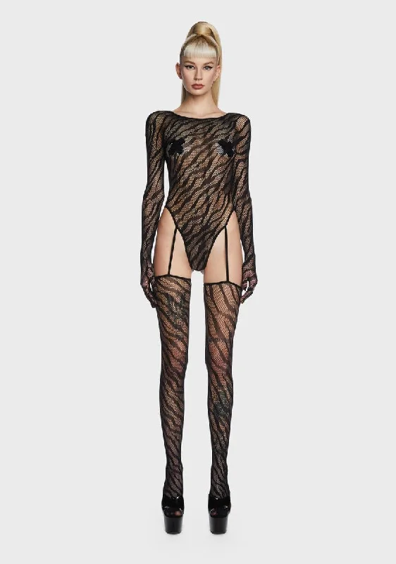 Simply Unhinged Fishnet Bodystocking