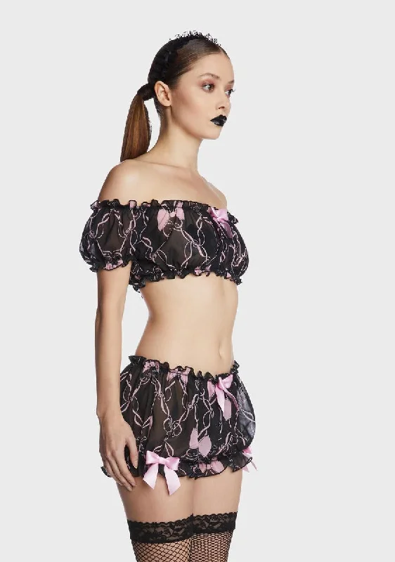 Tightly Wound Chiffon Crop Top