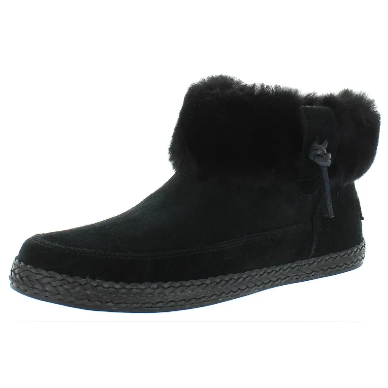 Elowen Womens Suede Shearling Winter Boots