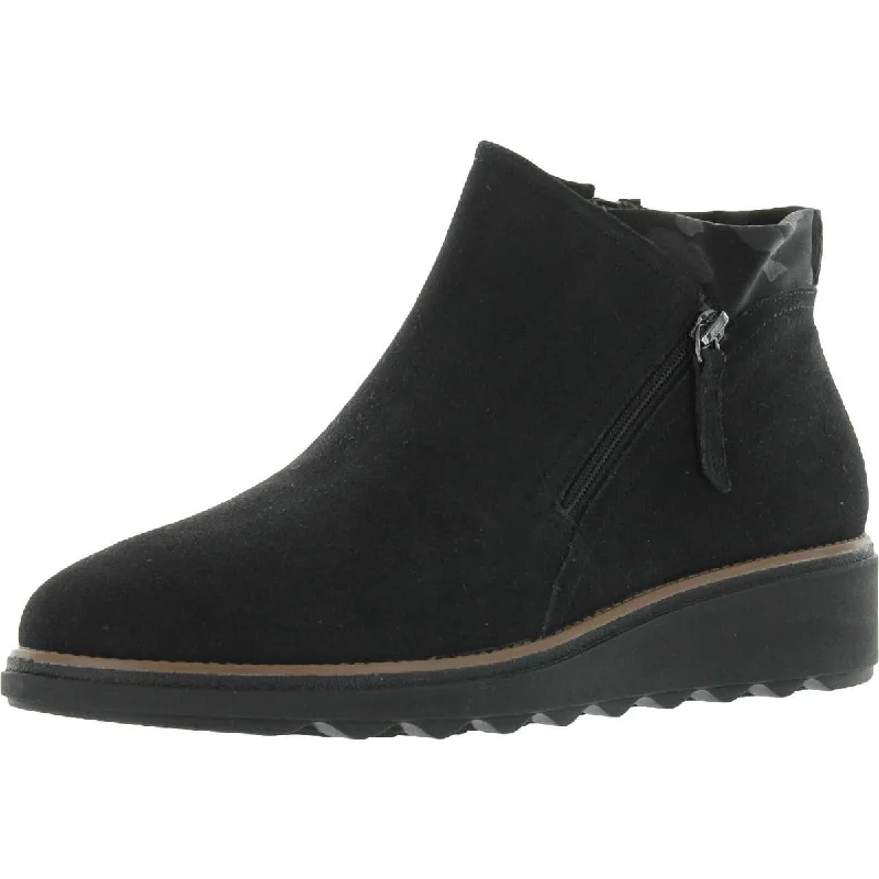 Sharon Ease Womens Suede Slip On Booties