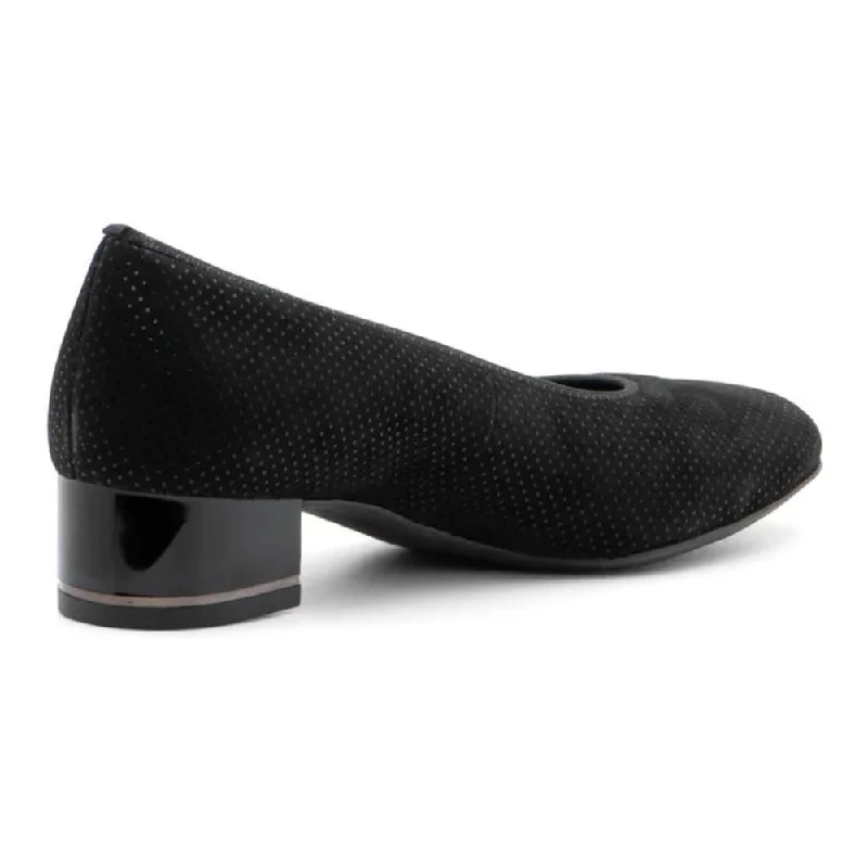 Ara Gabrielle Black Suede Pump (Women's)