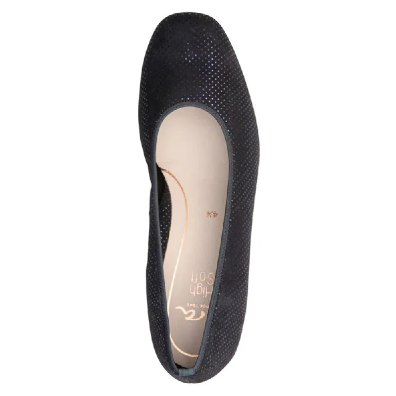 Ara Gabrielle Midnight Blue Suede Pump (Women's)