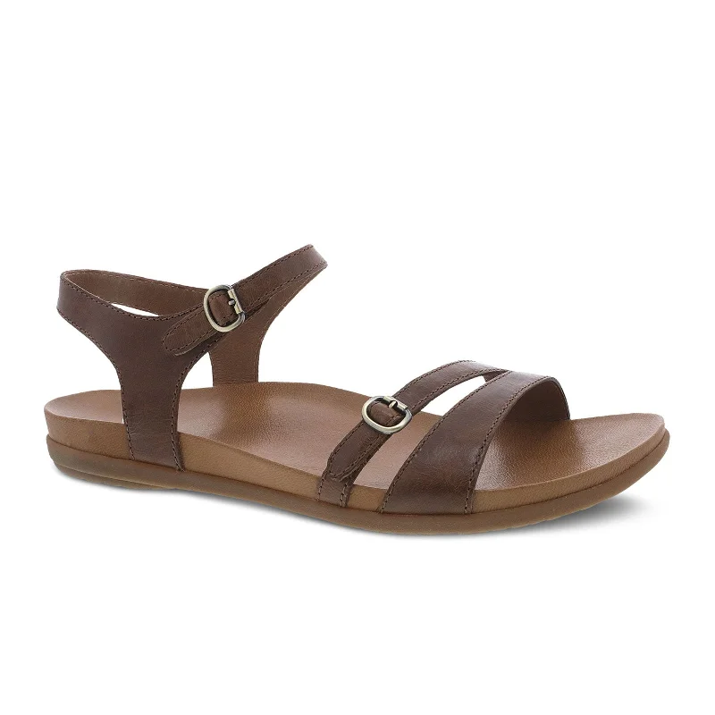 Dansko Janelle Sandal (Women) - Tan Glazed Kid Leather