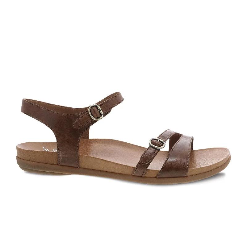 Dansko Janelle Sandal (Women) - Tan Glazed Kid Leather