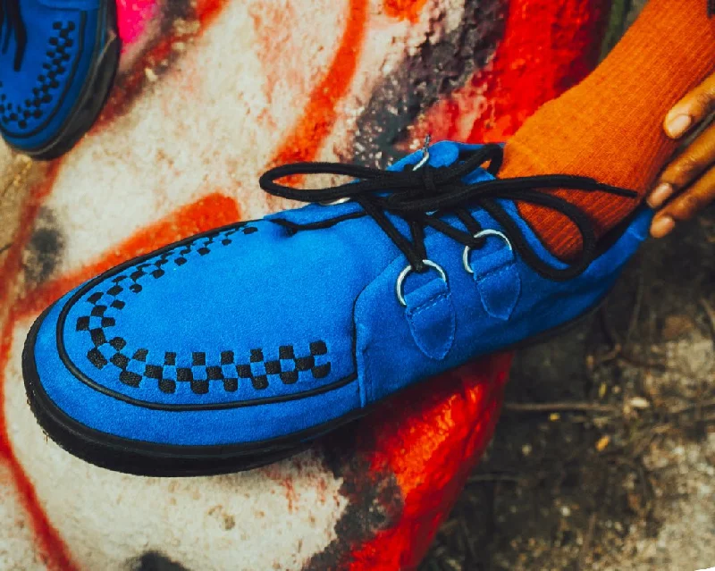 Electric Blue Suede D-Ring Sneaker