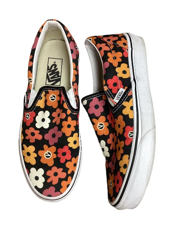 Shoes Sneakers By Vans In Floral Print, Size: 9