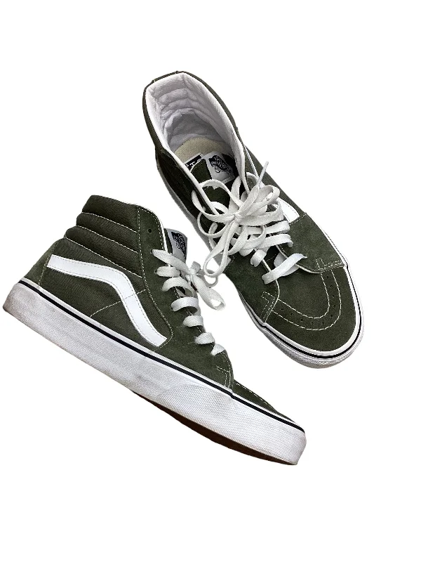 Shoes Sneakers By Vans In Green, Size: 9