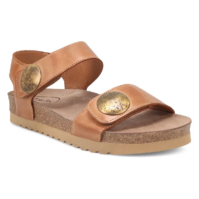 Taos Luckie Caramel Leather Sandal (Women's)