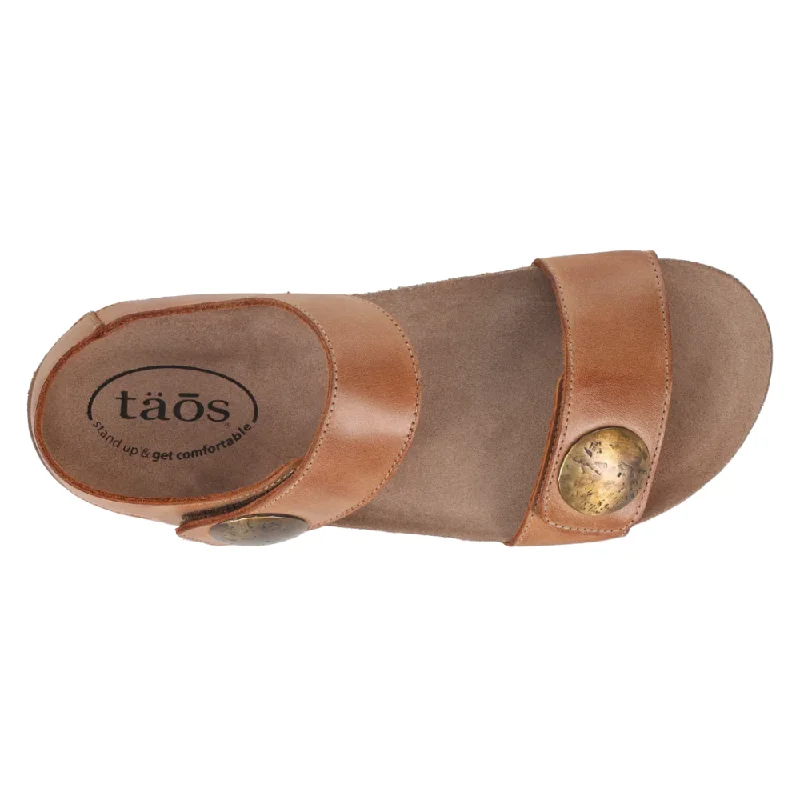 Taos Luckie Caramel Leather Sandal (Women's)