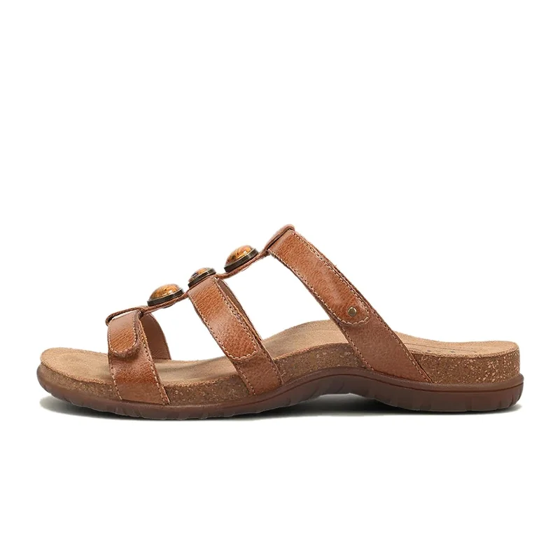 Taos Gemma Slide Sandal (Women) - Hazelnut