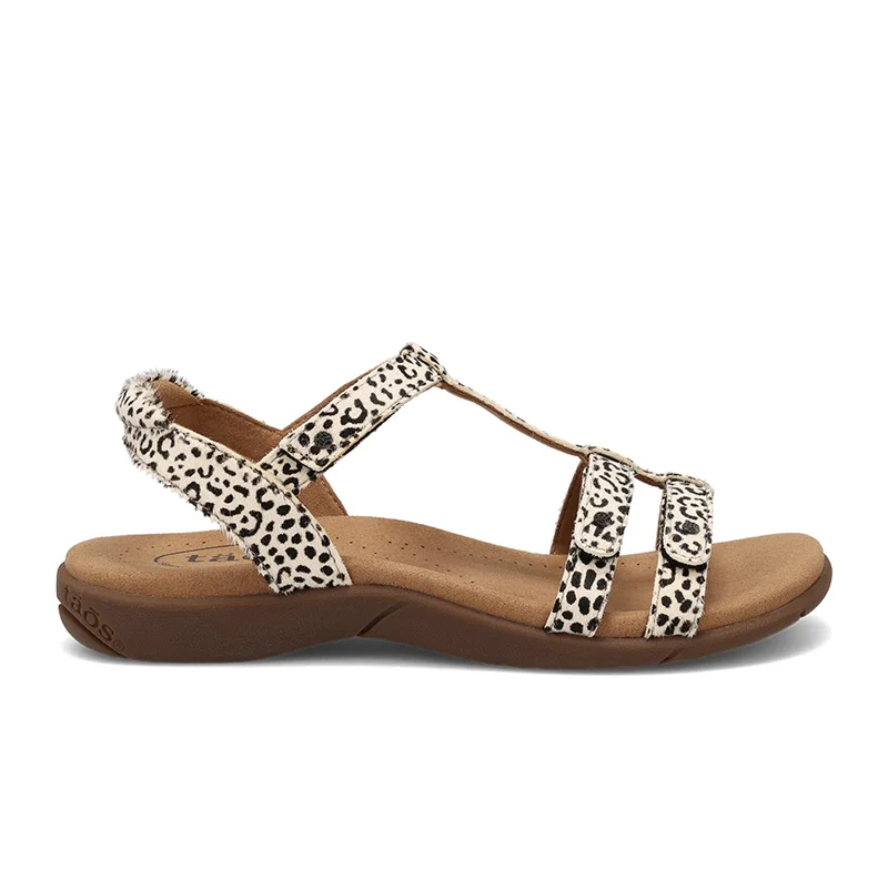 Taos Trophy 2 Backstrap Sandal (Women) - Black/White Cheetah Multi