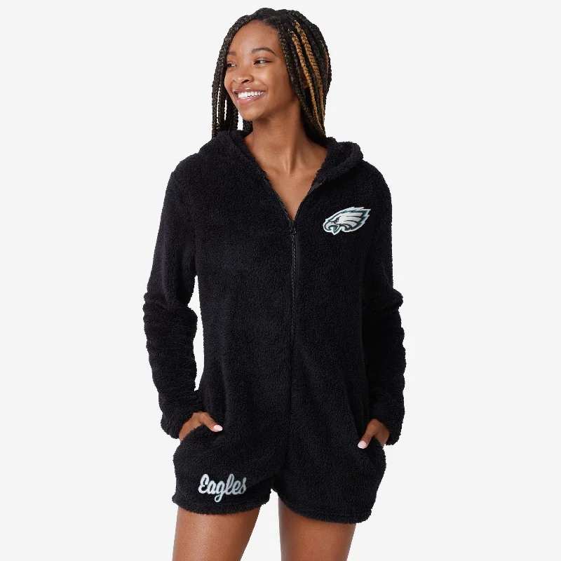 Philadelphia Eagles Womens Short Cozy One Piece Pajamas