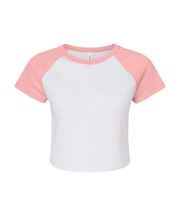 1201 - Bella + Canvas Ladies Micro Ribbed Raglan Baby Tee