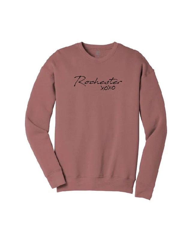 Ink Detroit Rochester XOXO Crewneck Sweatshirt - Mauve