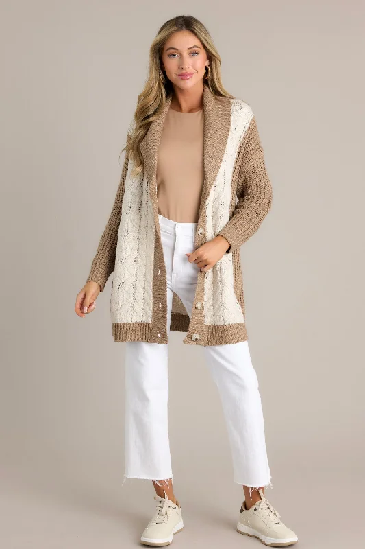 Just For Me Tan Cardigan