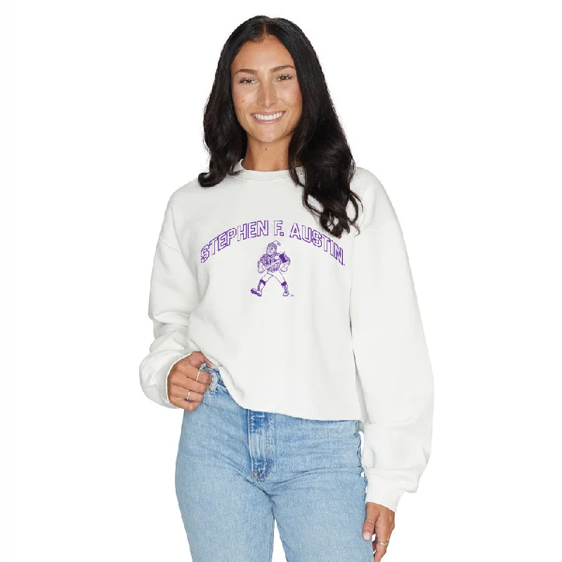 Stephen F. Austin SFA White Crewneck