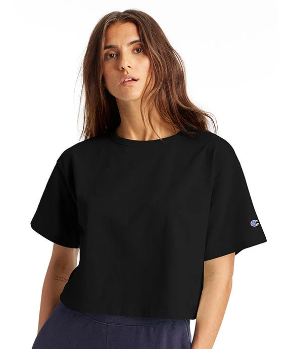 T453W - Champion Ladies Cropped Heritage T-Shirt