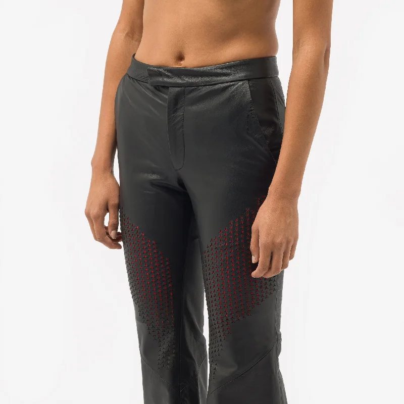 Tire Trouser in Black/Red