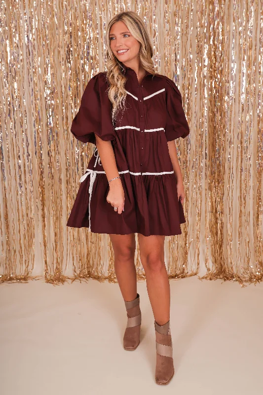 RESTOCK: When You Have It All Dress-Brown