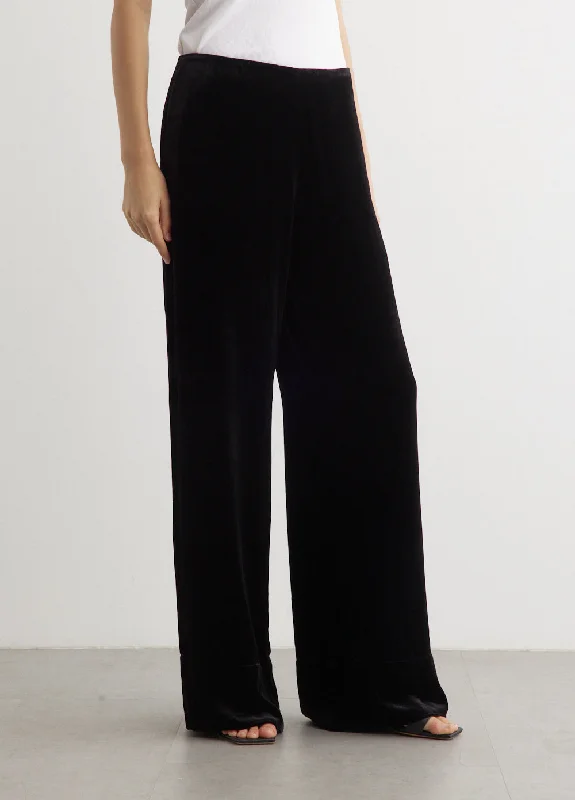 Wide Velvet Trousers